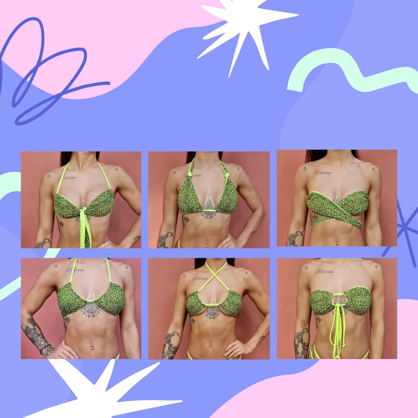 Top de bikini multiposición